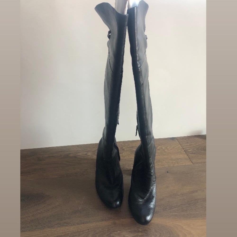 Sam Edelman leather adjustable over knee boots